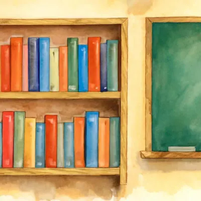 "The Great Books" image in artistic style.
