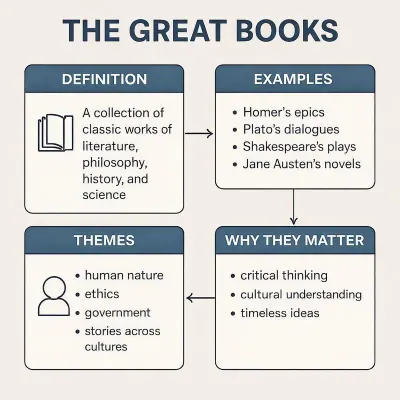 "The Great Books" image in diagram style.