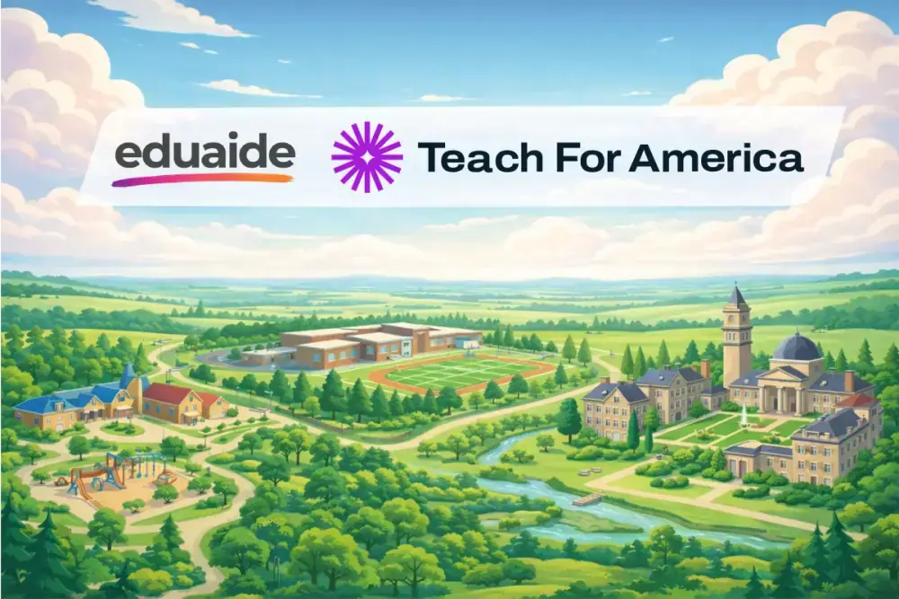 Pilot spotlight partner logos and classroom impact montage.